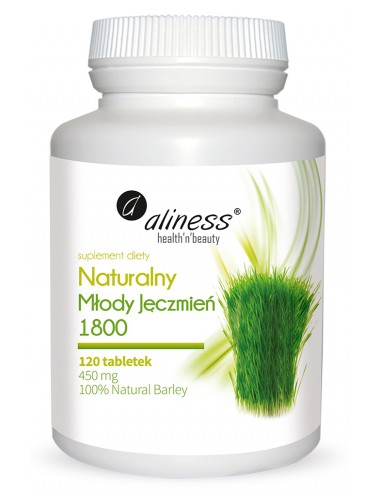 Młody jęczmień naturalny 450mg 120tabl Aliness