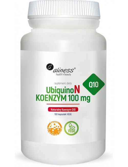 UbiquinoN naturalny koenzym Q10 100mg 100kaps Aliness