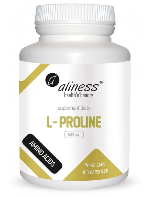 L-Proline AMINO ACIDS 500mg 100kaps vege Aliness