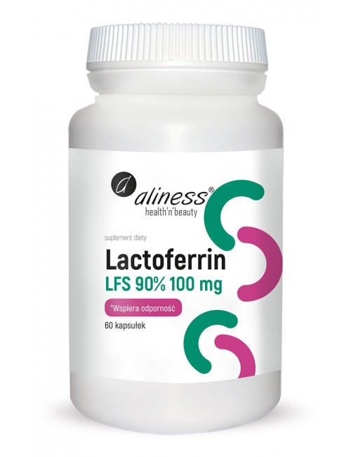 Laktoferyna (Lactoferrin) LFS 90% 100mg 60kaps Aliness