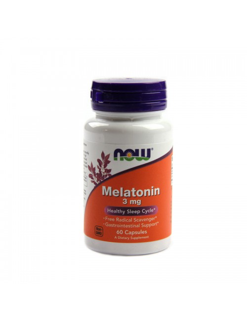 Melatonina 3mg 60kaps Now Foods