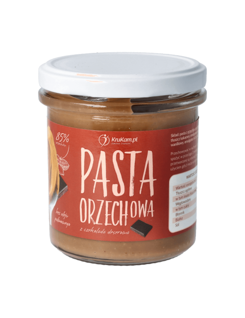 Pasta orzechowa z czekoladą deserową 300g KruKam