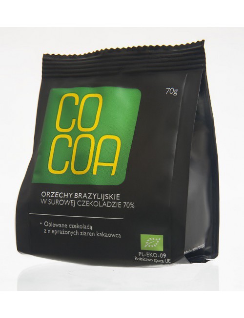 Orzechy brazylijskie w surowej czekoladzie BIO 70g Cocoa