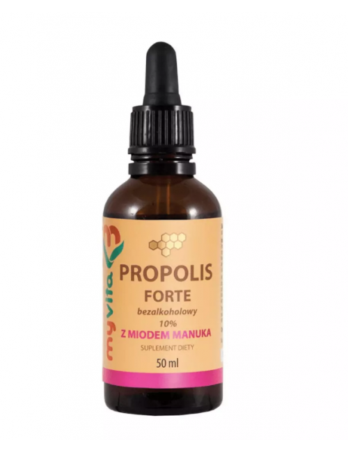 Propolis roztwór 10% bezalkoholowy z miodem manuka 50ml MyVita