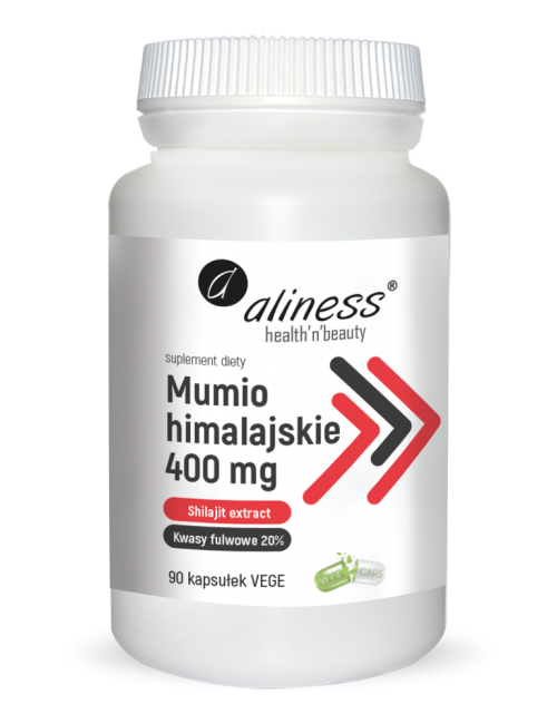 Mumio himalajskie (Shilajit extract) 400mg 90kaps Aliness