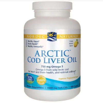 Arctic Cod Liver lemon 750mg 90kaps Nordic Naturals