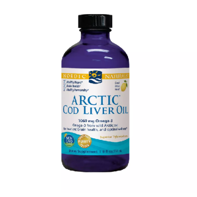 Arctic cod liver oil (tran z dorsza) 1060mg cytryna 237ml Nordic Naturals