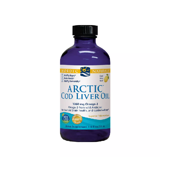 Arctic cod liver oil (tran z dorsza) 1060mg cytryna 237ml Nordic Naturals