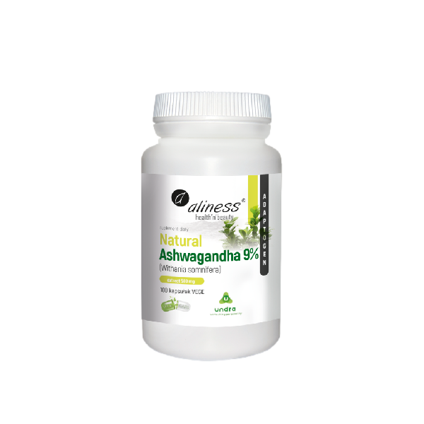 Ashwagandha naturalna 590mg 9% 100kaps Aliness