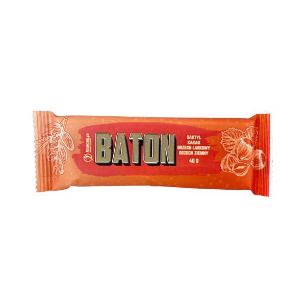 Baton (daktyl, kakao, orzech laskowy, ziemny) 40g KruKam