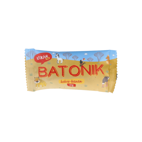 Batonik daktylowy kokos-truskawka 20g KruKam