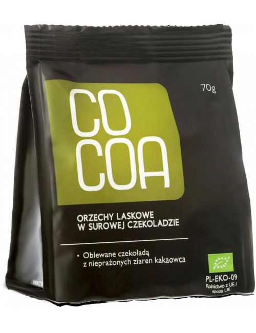 Orzechy laskowe w surowej czekoladzie BIO 70g Cocoa