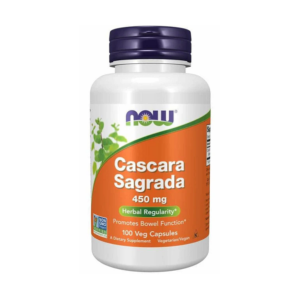 Cascara Sagrada (szakłak) 450mg 100kaps Now Foods