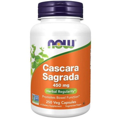 Cascara Sagrada (szakłak) 450mg 250kaps Now Foods