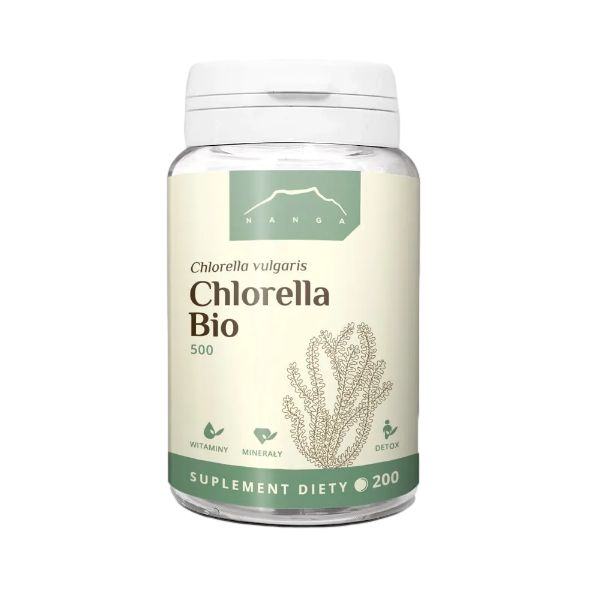 Chlorella w tabletkach 500mg 200tabl Nanga