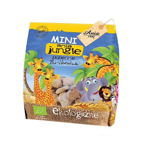 Ciasteczka pszenne Mini Zoo BIO 100g BioAnia