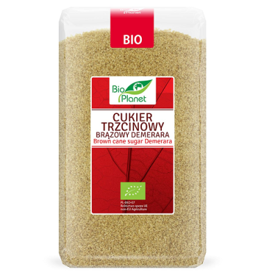 CUKIER TRZCINOWY DEMERARA BIO 1 kg - BIO PLANET