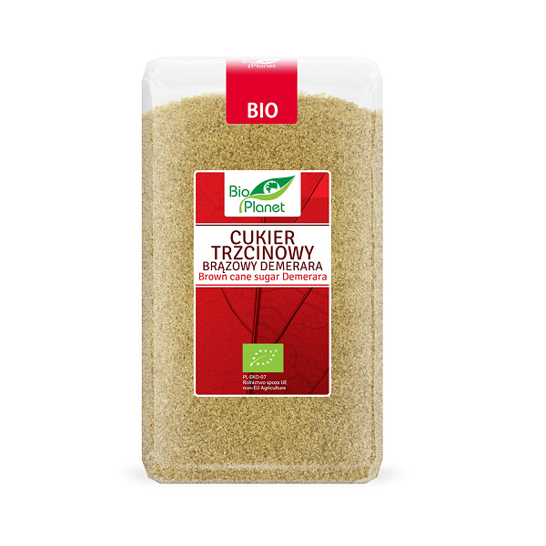 CUKIER TRZCINOWY DEMERARA BIO 1 kg - BIO PLANET