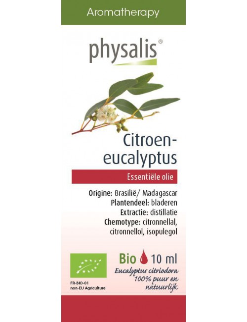 OLEJEK ETERYCZNY EUKALIPTUS CYTRYNOWY BIO 10 ml - PHYSALIS