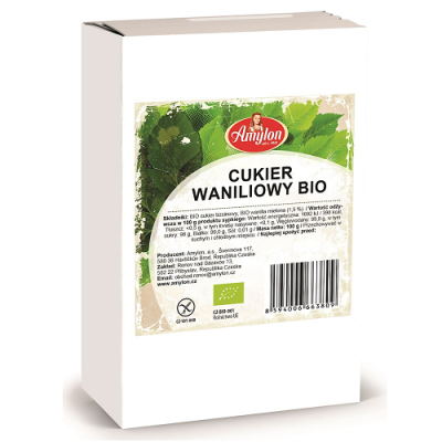 CUKIER Z WANILIĄ BOURBON BIO 100 g - AMYLON