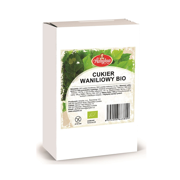 CUKIER Z WANILIĄ BOURBON BIO 100 g - AMYLON