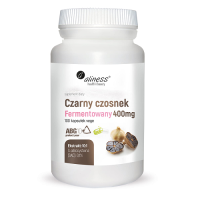 Czosnek czarny fermentowany 400mg 100kaps Aliness