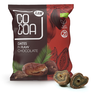 Daktyle w surowej czekoladzie BIO 70g Cocoa