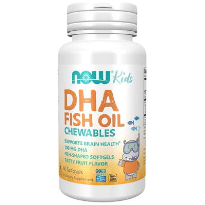 DHA kid's chewables 100mg 60kaps Now Foods