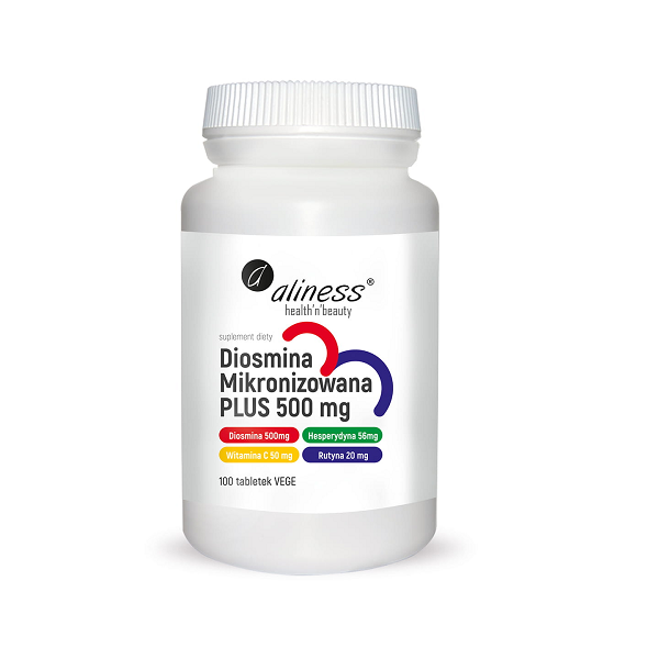 Diosmina mikronizowana PLUS 500mg 100tabl Aliness