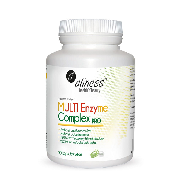 Enzymy trawienne MULTI Enzyme Complex PRO 90kaps Aliness