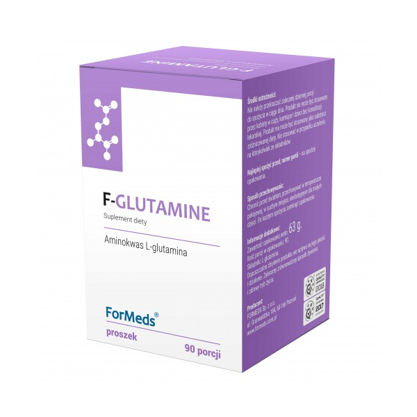 F-Glutamine L-Glutamina Proszek 90 porcji 63g ForMeds