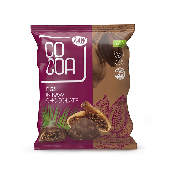 Figi w surowej czekoladzie BIO 70g Cocoa