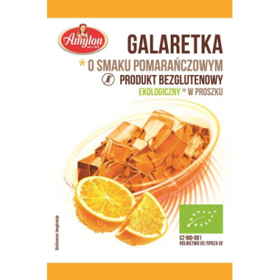 Galaretka o smaku pomarańczowym bez glutenu 40g Amylon