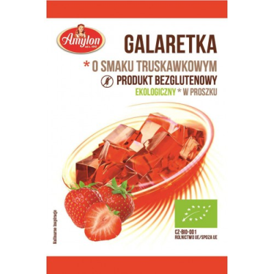 Galaretka o smaku truskawkowym bez glutenu 40g Amylon