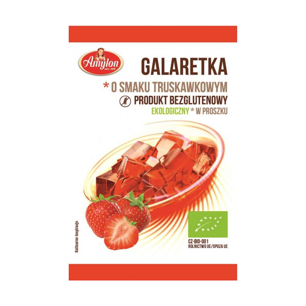 Galaretka o smaku truskawkowym bez glutenu 40g Amylon