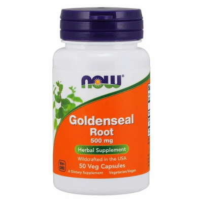 Goldenseal Root (Gorzknik kanadyjski korzeń) 500mg 50kaps Now Foods