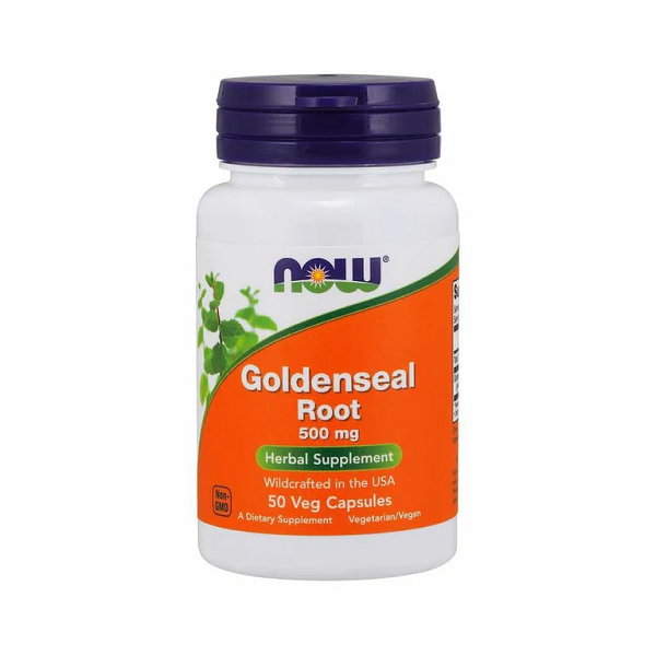 Goldenseal Root (Gorzknik kanadyjski korzeń) 500mg 50kaps Now Foods