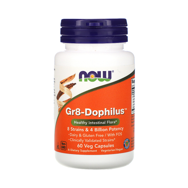 GR8 Dophilus 60kaps Now Foods