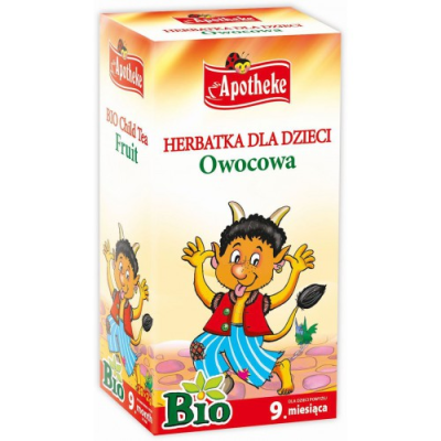 HERBATKA DLA DZIECI - OWOCOWA PO 9 MIESIĄCU BIO (20 x 2 g) 40 g - APOTHEKE