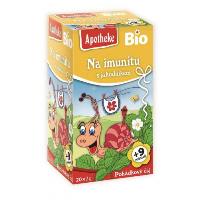 HERBATKA DLA DZIECI - NA ODPORNOŚĆ TRUSKAWKA PO 9 MIESIĄCU BIO (20 x 2 g) 40 g - APOTHEKE