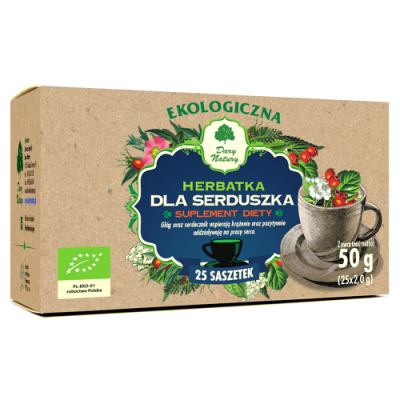 Herbatka Dla serduszka EKO 25x2g - Suplement diety