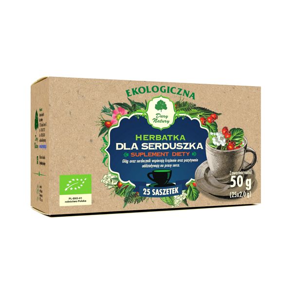 Herbatka Dla serduszka EKO 25x2g - Suplement diety