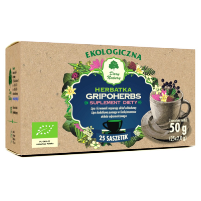 Herbatka Gripoherbs EKO (25x2g) Dary Natury