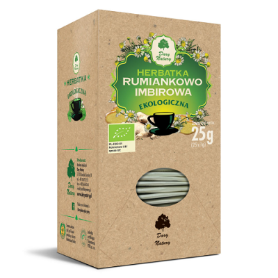 Herbatka rumiankowo-imbirowa EKO (25x1g) Dary Natury