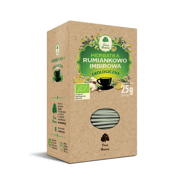 Herbatka rumiankowo-imbirowa EKO (25x1g) Dary Natury