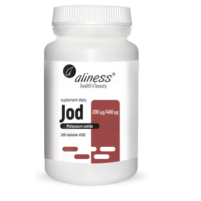 Jod (jodek potasu) 400µg 200tabl Aliness