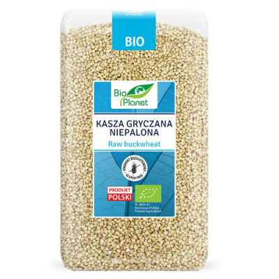 KASZA GRYCZANA NIEPALONA BEZGLUTENOWA BIO 1 kg - BIO PLANET