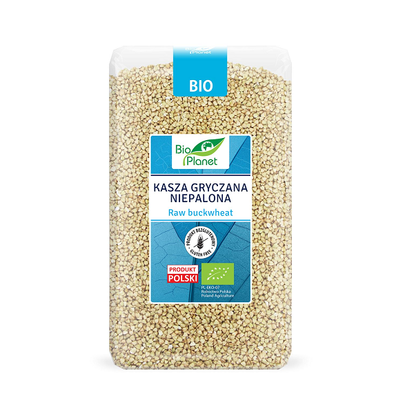 KASZA GRYCZANA NIEPALONA BEZGLUTENOWA BIO 1 kg - BIO PLANET