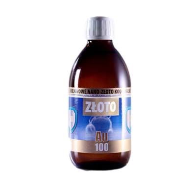 Złoto koloidalne niejonowane Au 100, 10ppm 300ml ProActiv