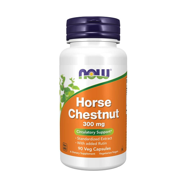 Kasztanowiec (Horse Chestnut) 300mg 90kaps Now Foods